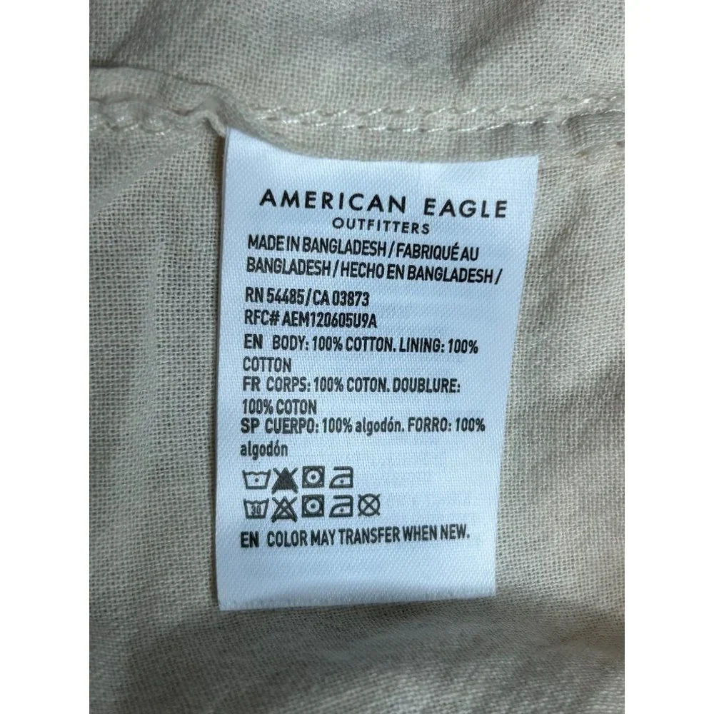 America Eagle Womens Size Large Off White Cream Button Up Jacket‎